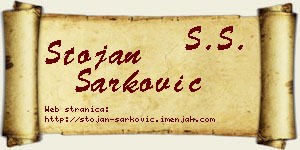 Stojan Šarković vizit kartica